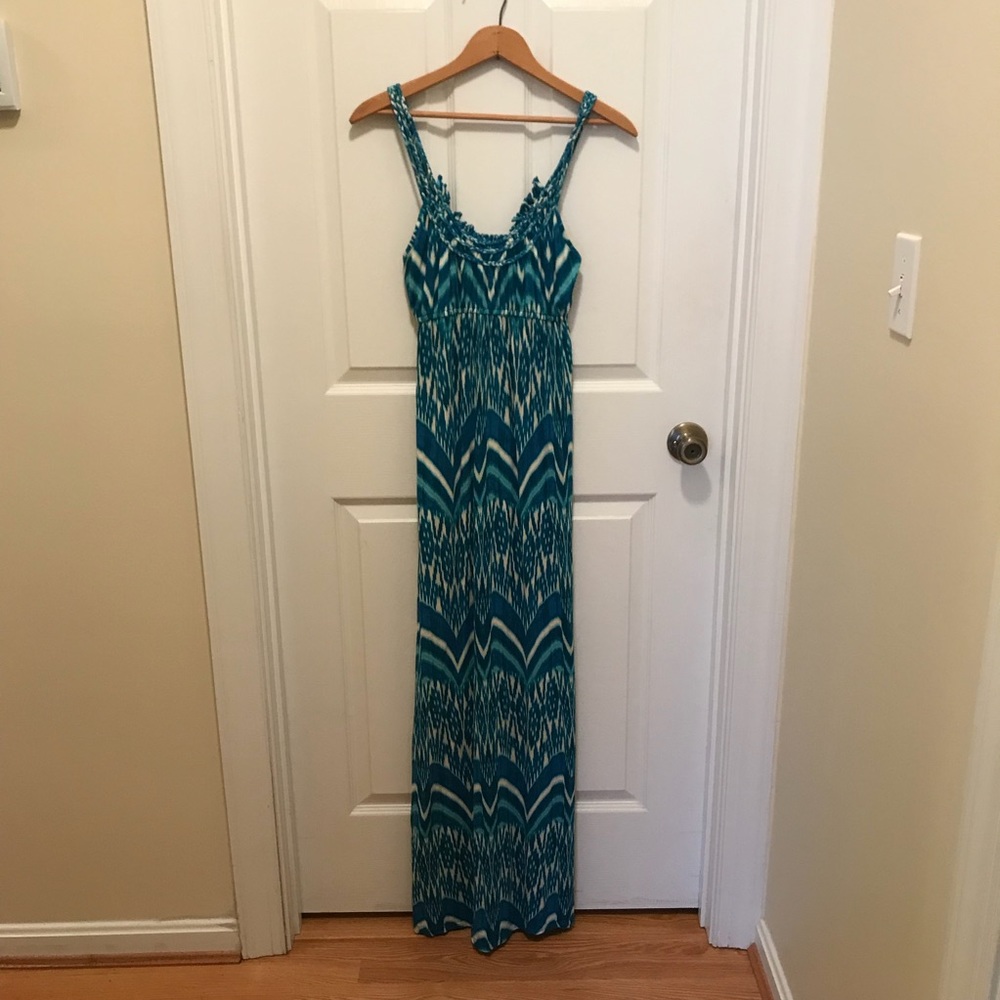 A.N.A. Maxi Abstract Print Dress